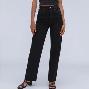NEW WITH TAGS Everlane Black The Way-High Straight Leg Jean in Size 31 Short‎